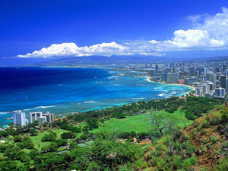 Tapety na pulpit - View From Diamond Head, Oahu, Hawaii.jpg