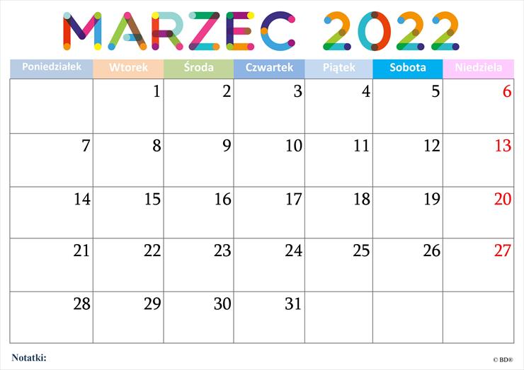 Kalendarz 2022_Do Druku w A4 - MARZEC 2022.bmp