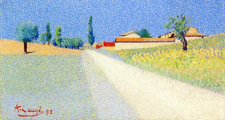 French Postimpressionism - Achille Lauge - Road in Champagne, 1898.jpeg