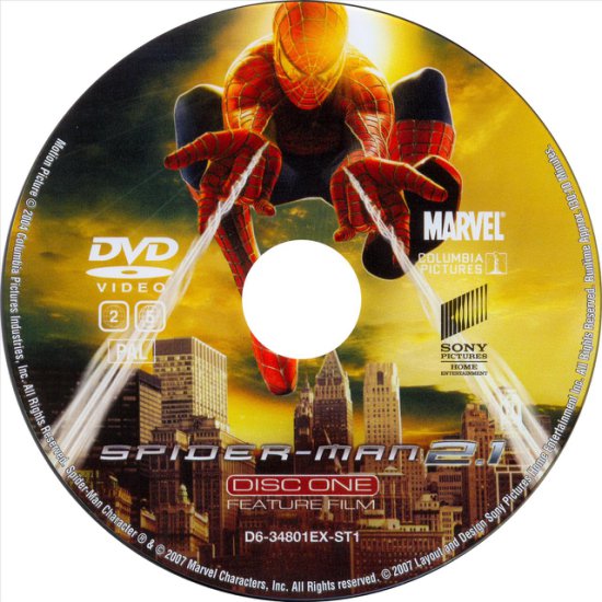 DVD-nadruki - Filmy - Spider-man 2.1 - DVD 1.jpg