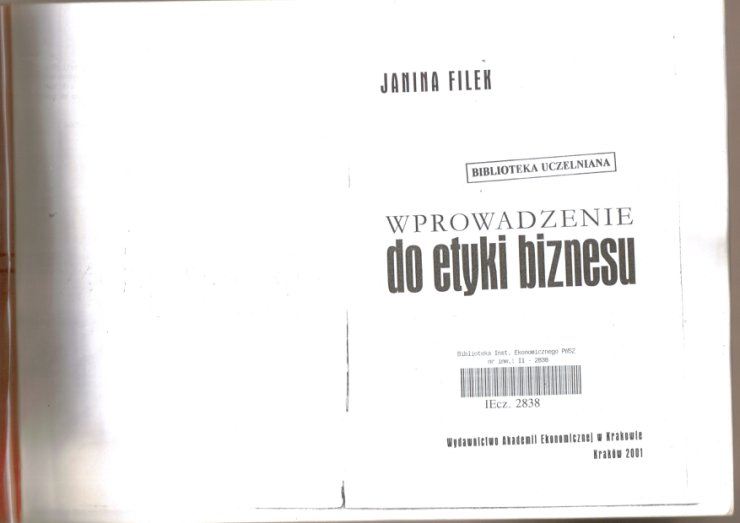 Filek Janina- Wprowadzenie do etyki biznesu - Filek- Wprowadzenie do etyki biznesu 0.jpg