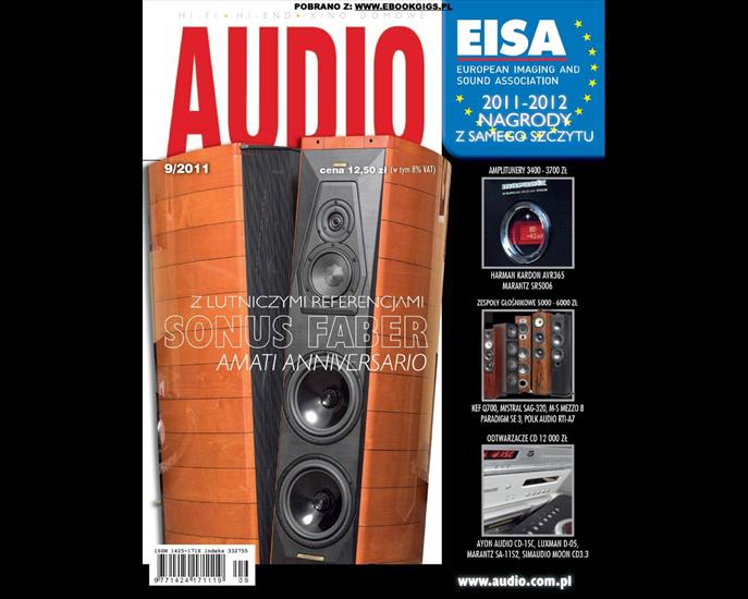 Czasopisma Audio HI-FI i Muzyka itp - Audio 2011.09.jpg