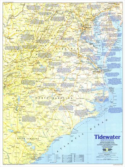 Mapy National Geographic. 539 map. Wysoka jakość - USA - Tidewater and Environs 1 1988.jpg