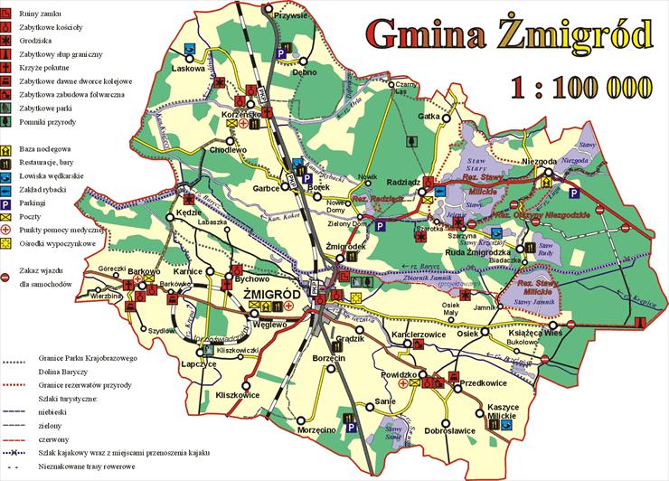 -Przewodniki po Polsce1 - Gmina Żmigród - mapa_gminy.jpg