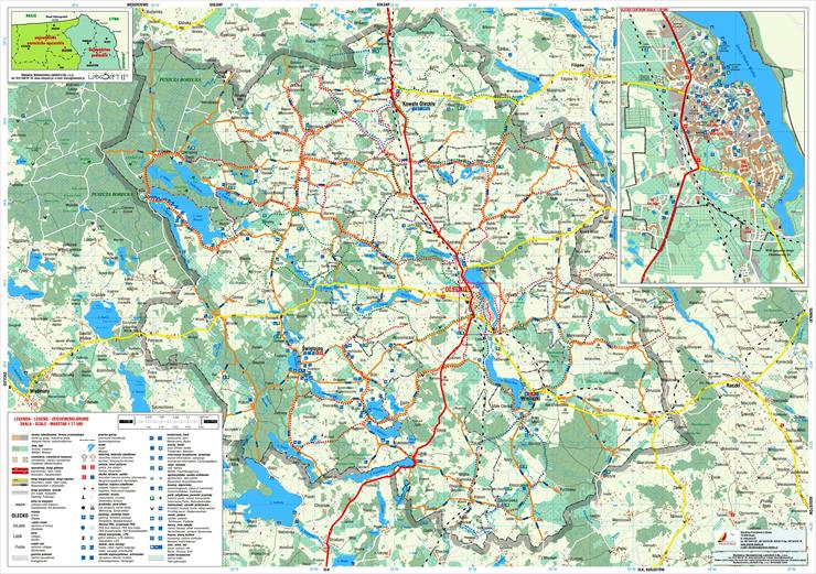 Mapy Turystyczne i Wojskowe Mapy Sztabowe - Olecko - Warmia i Mazury - mapa.jpg
