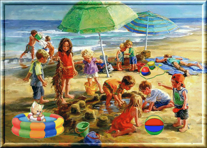 Lato - Zabawy na plaży.gif
