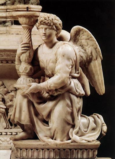 ANIOŁOWIE - OBRAZY - ZDIĘCIA- MALOWIDŁA - 04.Angel with Candlestick 1494-95.jpg