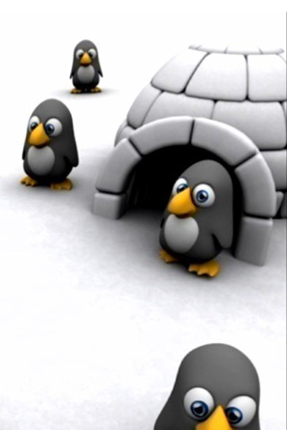 IPHONE tapety - 3D-Penguins.jpg