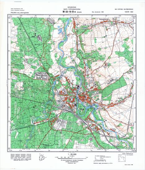Mapy topograficzne LWP 1_25 000 - M-33-19-B-a_ZAGAN_1993.jpg