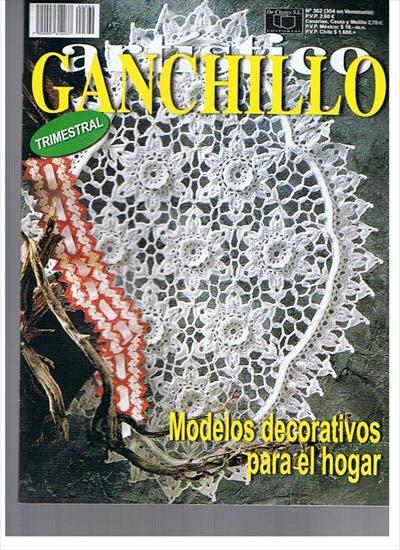 różne wzory na szydełku czasopisma - Ganchillo Artistico Nr 362.jpg