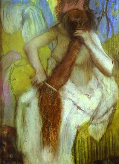 EDGAR DEGAS - Edgar Degas - Woman Combing Her Hair.JPG
