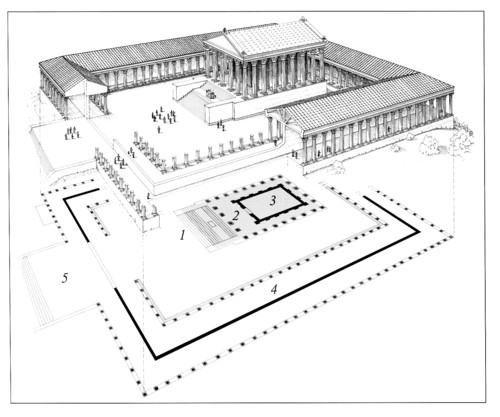 Historia sztuki - architektura Rzym - obrazy - Augst018. Rekonstrukcja świątyni.jpg