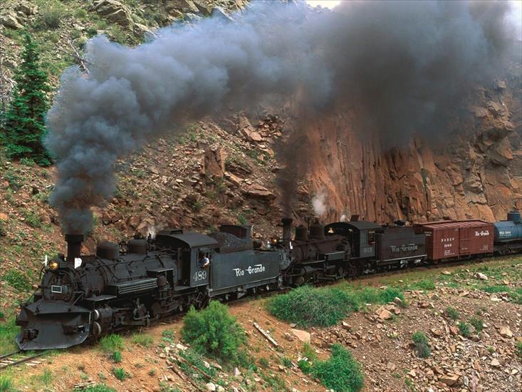 TAPETY-Najpiękniejsze miejsca - Cumbres and Toltec Steam Train, Colorado1.jpg