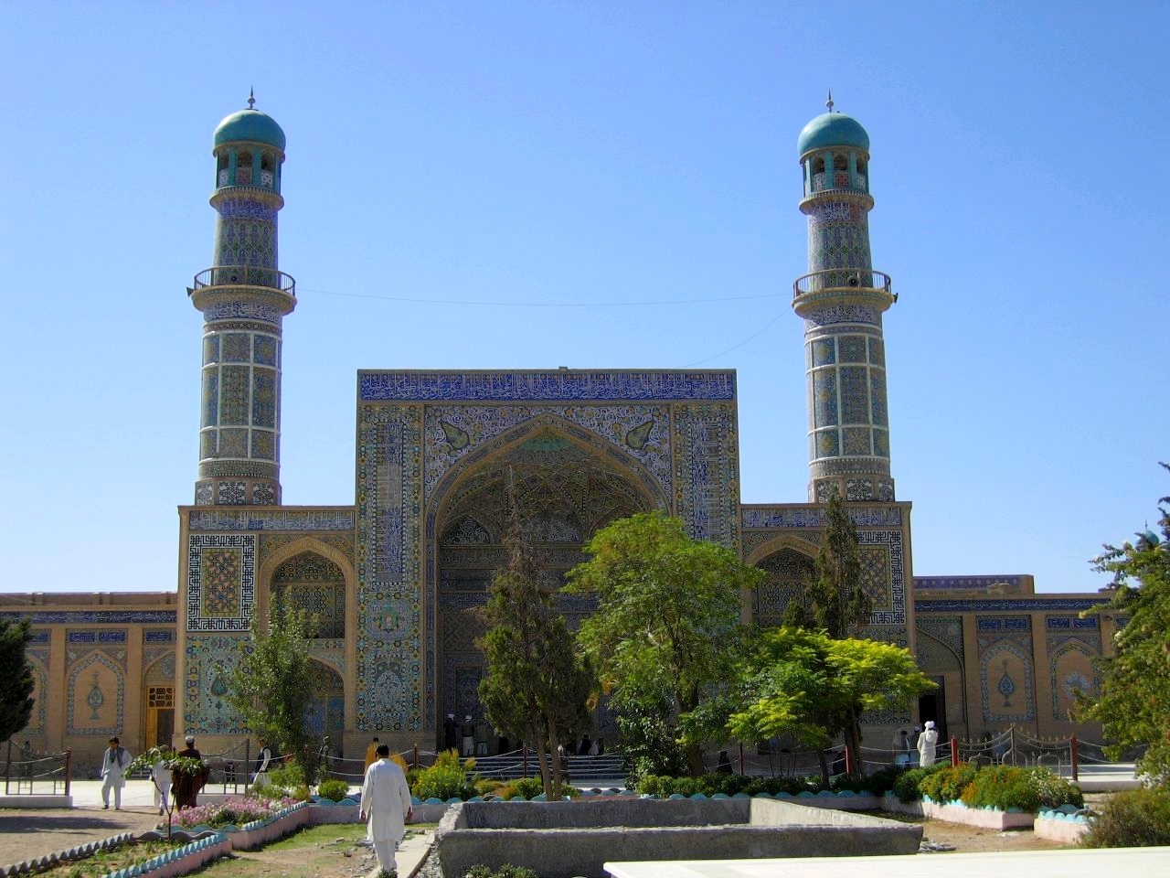 Architektura  islamu - Blue Mosque in Herat -  Afghanistan.jpg