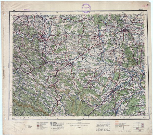 mapa operacyjna Polski 1_300 000 - 86_LWOW_1928_2.jpg