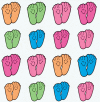 kolorowe liczmany - neon_happy_feet_stickers.gif