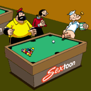 gify xxx - Sextoon - Popey Playing Pool.Gif
