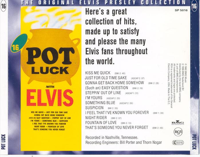 16 of 50 - Pot Luck with Elvis - 00-elvis16_-_pot_luck-back.jpg