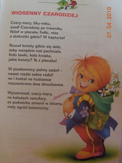 bajki , wiersze do poczytania - Wiosenny czarodziej.JPG