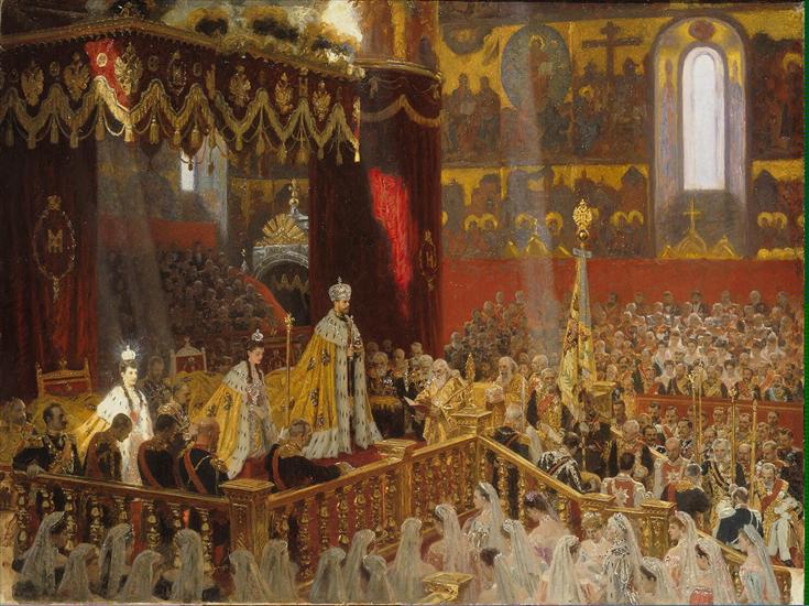 T - Tuxen Laurits - The Coronation of Emperor Nicholas II and Empress Alexandra Fiodorovna - JRX-1638.jpg