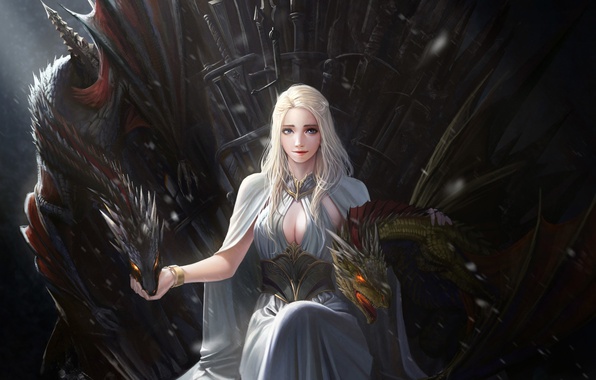 FANTASY MIX - game-of-thrones-daenerys-targaryen-mother-of-dragons-khalees.jpg