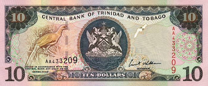Trinidad  Tobago - TrinidadTobagoP43-10Dollars-2002_f.jpg