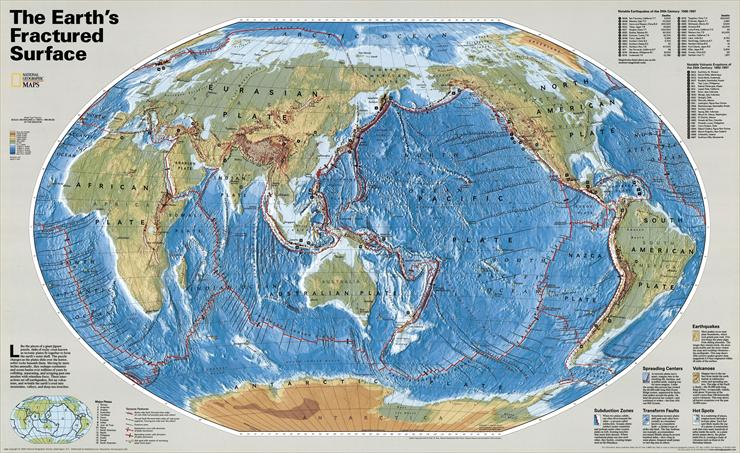 MAPS - National Geographic - World Map - Tectonic Plates 1999.jpg
