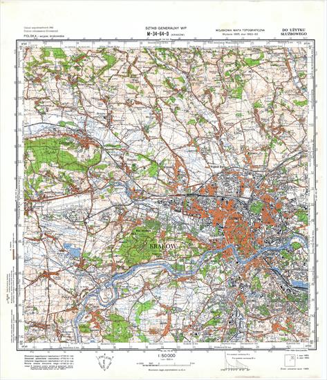 Mapy topograficzne LWP 1_50 000 - M-34-64-D_KRAKOW_1990.jpg