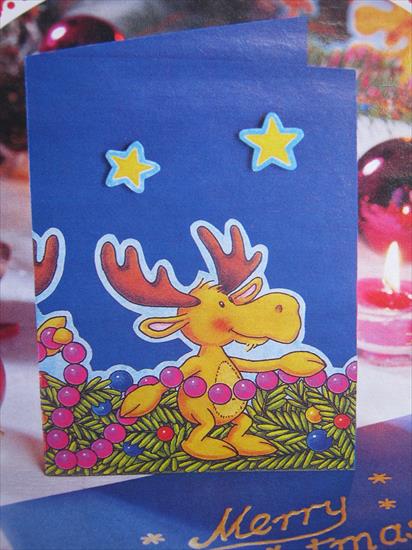 Boże Narodzenie - kartka z reniferem.JPG