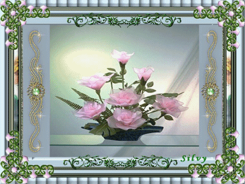 Gify-Kwiaty - kwiaty w ramce migajaceee4556.gif.gif