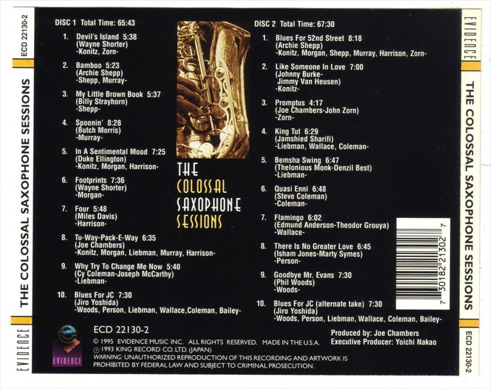 1995.The Colossal Saxophone Sessions .2CD - Back.jpg