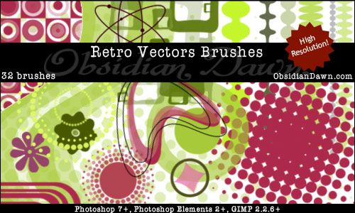  PĘDZLE - BRUSH - Retro Vectors Brushes.jpg