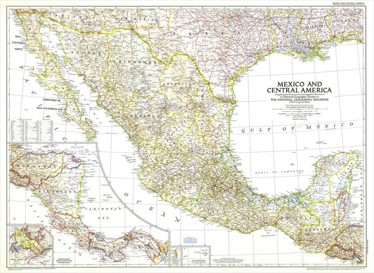 Mapy nowożytne - 129 - Central America  Mexico 1953.jpg