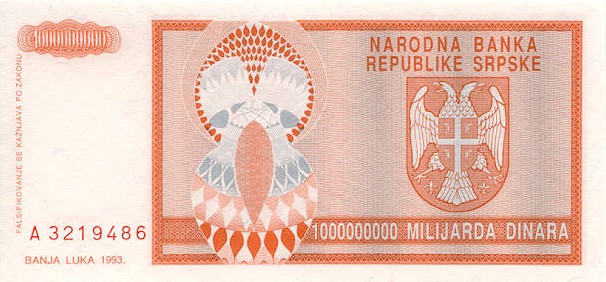 BOŚNIA I HERCEGOWINA - 1993 - 1 000 000 000 dinarów Serbów bośniackich b.jpg