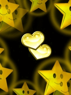 Miłosne - yellow_hearts.gif