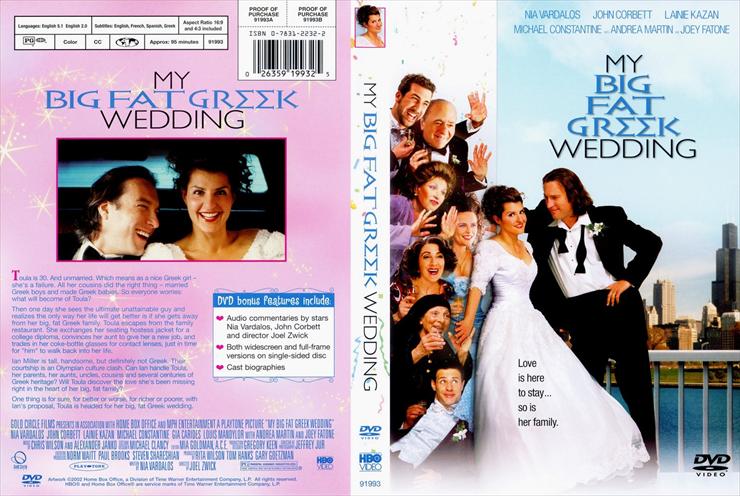 Okładki DVD - Moje wielkie greckie wesele-  My Big Fat Greek Wedding-front.jpg