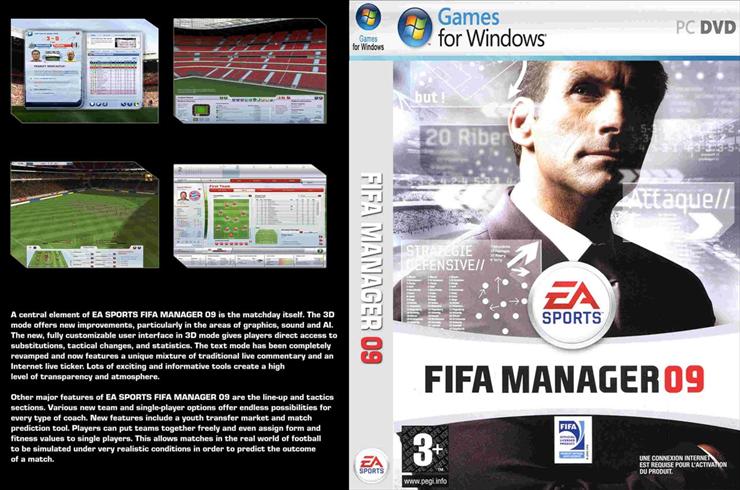  Okładki Płyt DVD i CD Gier PC  - Fifa_Manager_09_Custom-cdcovers_cc-front.jpg
