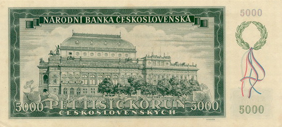 CZECHOSŁOWACJA - 1945 - 5000 koron b.jpg