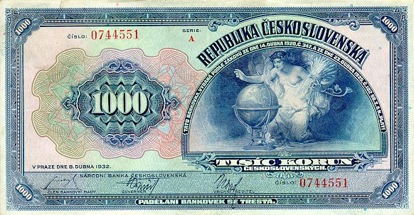 CZECHOSŁOWACJA - 1932 - 1000 koron a.jpg