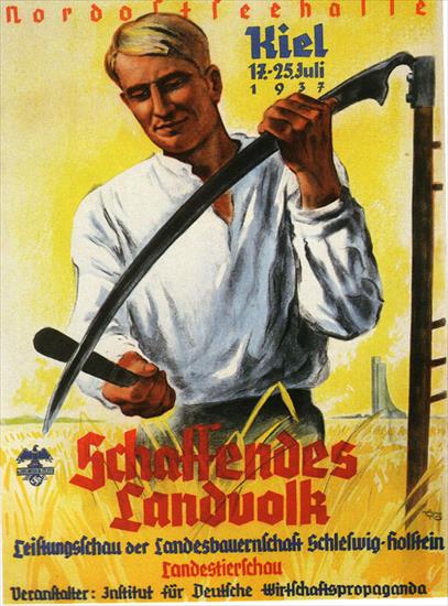 plakaty propagandowe III Rzeszy - A 1937 poster announcing an agricultural fair in Kiel.jpg