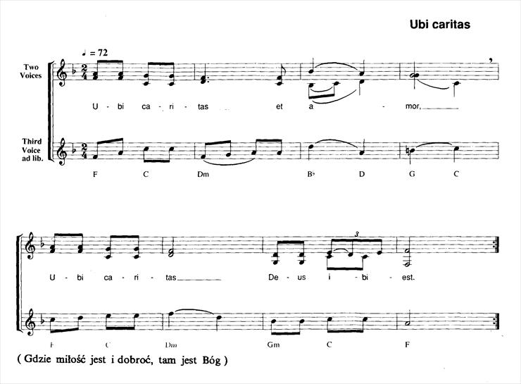 PIOSENKI RELIGIJNE1 - UBI CARITAS.bmp