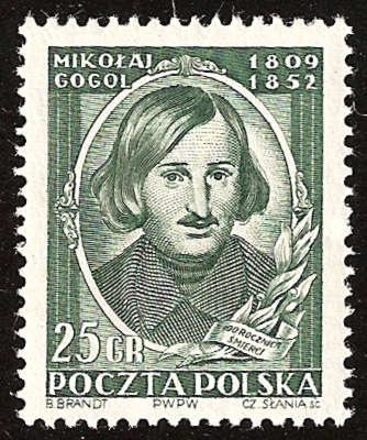 Znaczki polskie 1947 - 1952 - 609 - 1952 - 100 rocznica śmierci Mikołaja Gogola.bmp