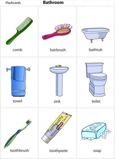 Higiena osobista - przedmioty w łazience angielski.jpg