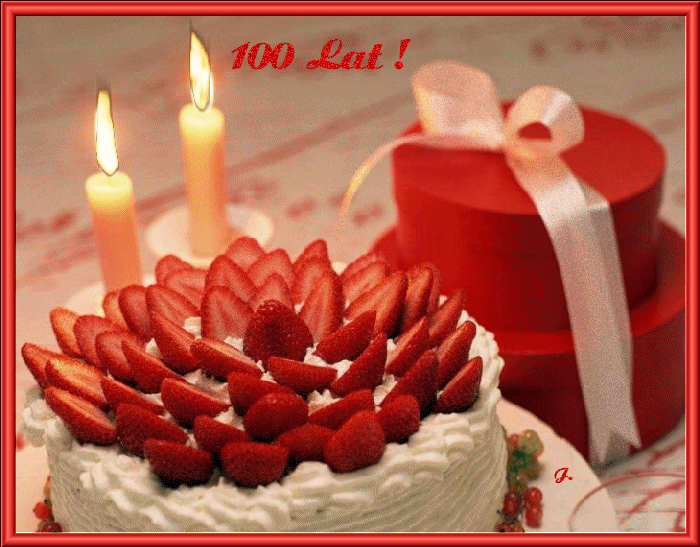 życzenia uodzinowe - z-okazji-urodzin-kartka-100-lat-tort-prezent-wieczki-animacja-jola-01.gif