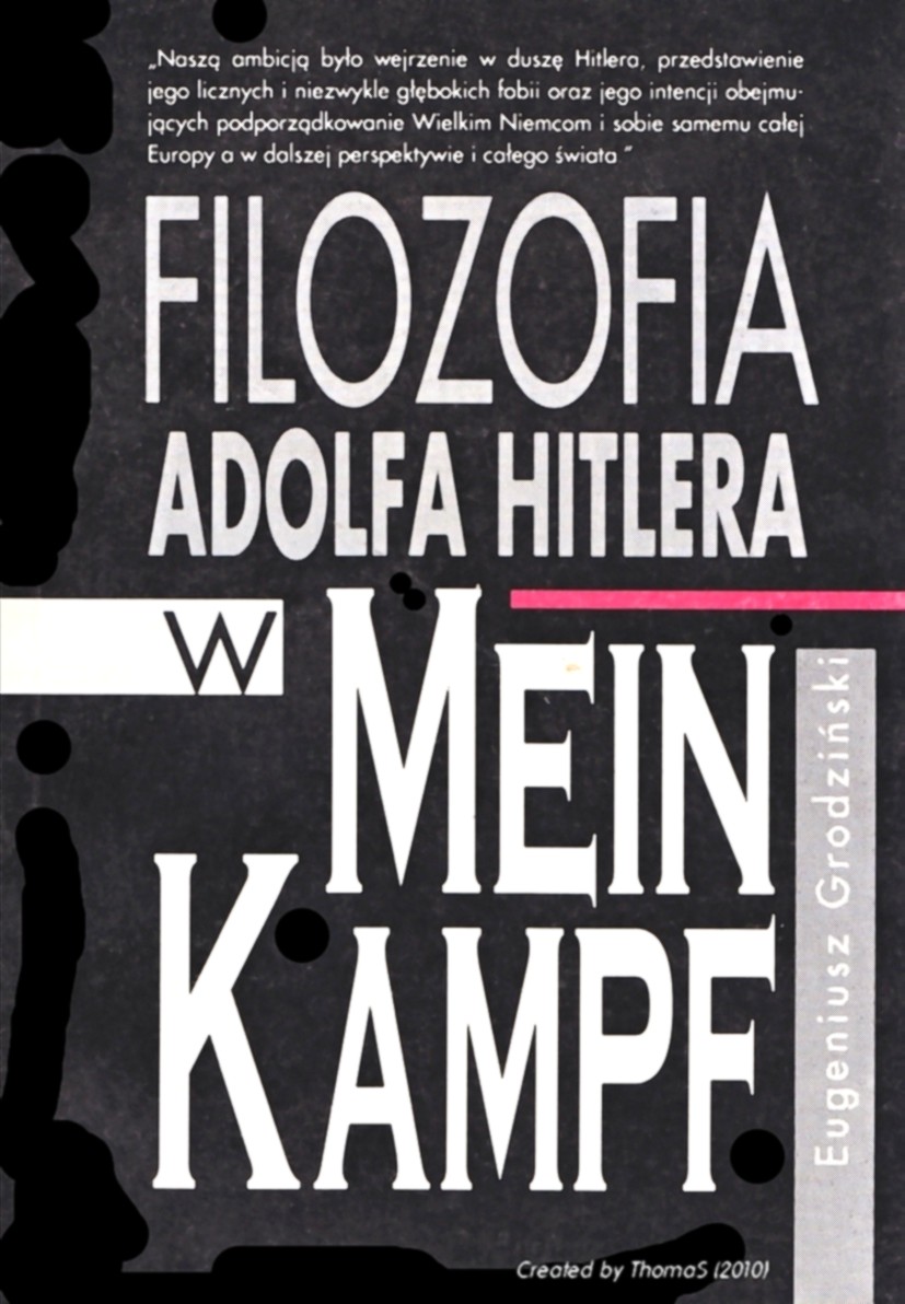Historia - Niemcy - H-Grodziński E.-Filozofia Adolfa Hitlera w Mein Kampf.jpg